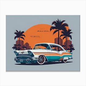 Miami Car Canvas Print