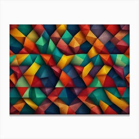 Abstract Triangles Canvas Print