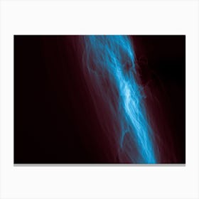 Glowing Abstract Curved Blue And Red Lines 6 Canvas Print
