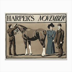 Harper S November, Edward Penfield Canvas Print