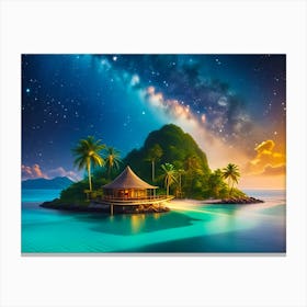 Tropical Island Canvas Print