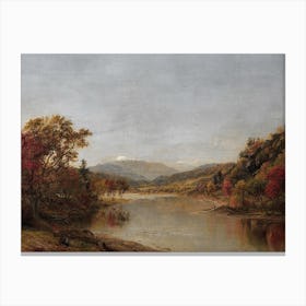 View Of A River Canvas Print