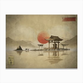 Shizuka Na Senshi( Tranquil Warrior ) Canvas Print