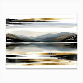 Gold And Black Canvas Print 52 Canvas Print