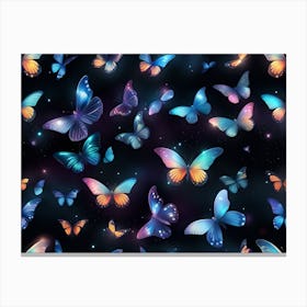 Butterflies In The Sky 6 Canvas Print