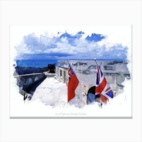 Fort St Catherine, Bermuda, Caribbean Canvas Print