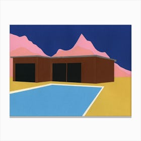 California Summer House Canvas Print