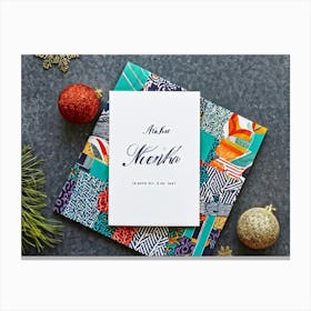 An Intricately Designed Thank You Card Detailed With Festive Typography Hues Of Vibrant Colors Dash 2 1 Canvas Print