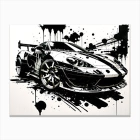 Splatter Car 4 Canvas Print