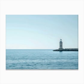 Lighthouse In The Sea 1 Canvas Print