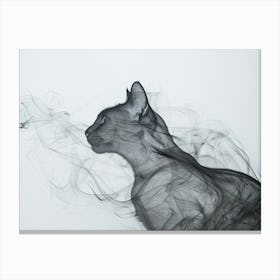 Smokey Cat 6 Canvas Print