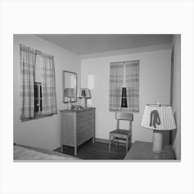 Untitled Photo, Possibly Related To Bedroom In The Model House At Greendale, Wisconsin By Russell Lee Canvas Print