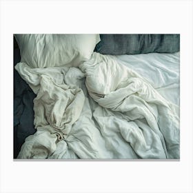 Untidy Bed Canvas Print