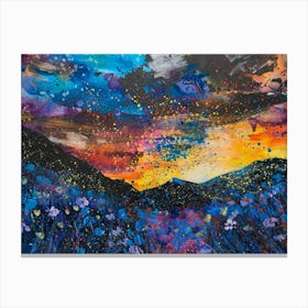 Sunset In Scotland Canvas Print