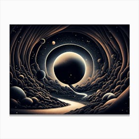 Tunnel In Space Canvas Print