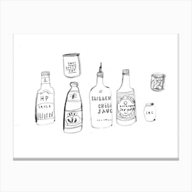 Condiments Canvas Print