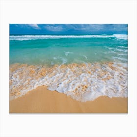 Creamy Beach Canvas Print