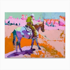 Neon Cowboy In Bryce Canyon Utah 2 Painting Lienzos