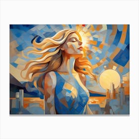 Woman In The Sun 7 Canvas Print