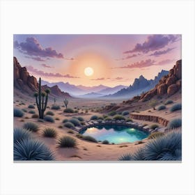 Desert Landscape 1 Canvas Print