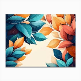 Abstract Leaves Canvas Print