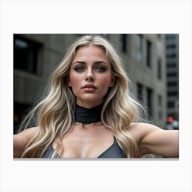 Sexy Blonde Canvas Print