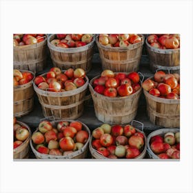 Apple Bushels Canvas Print