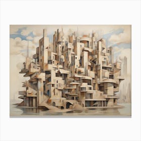 Futuristic City 1 Canvas Print