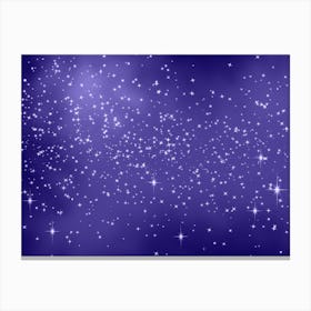 Blue Violet Shining Star Background Canvas Print