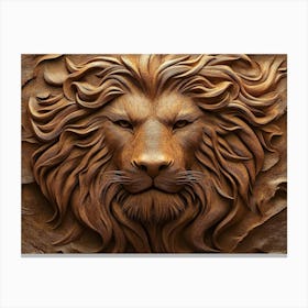 Lion Head 1 Canvas Print