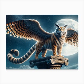 Tiger-Owl Fantasy Canvas Print