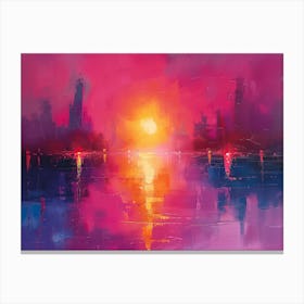 Sunset Cityscape Canvas Print