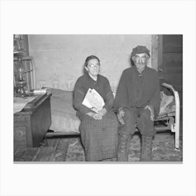 William Hubbard, Seventy Five, And His Wife, One Of The Oldest Residents In Emmet County, Iowa Canvas Print