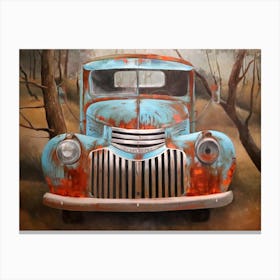 Chevrolet 80x100x4 �l Auf Leinwand Canvas Print