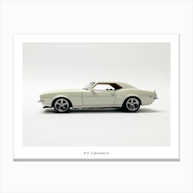 Toy Car 67 Camaro White Poster Canvas Print
