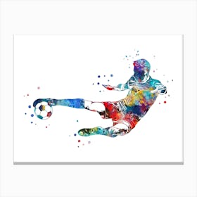 Male Soccer Player Goalkeeper 2 Canvas Print