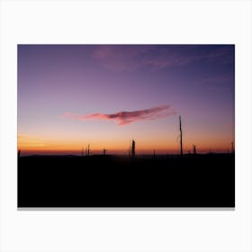 Sunrise and clouds 4:3 Canvas Print