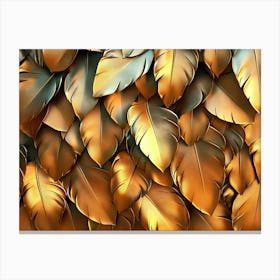 Abstract Feathers Canvas Print