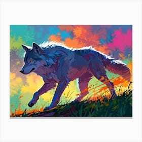 Wolf Painting 14 Canvas Print