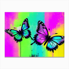 Butterflies In The Sky 42 Canvas Print