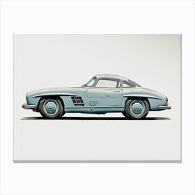 Mercedes 300sl Sport Car Style Vintage Canvas Print