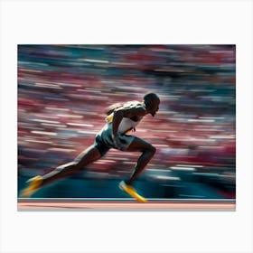 Athlete S Determination2 Canvas Print