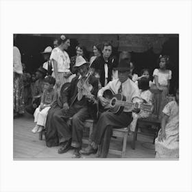 Untitled Photo, Possibly Related To Spanish American Musicians At Fiesta, Taos, New Mexico By Russell Lee 1 Canvas Print