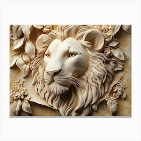 Lion Head 16 Canvas Print