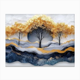 3d Modern Landscape 5 Canvas Print