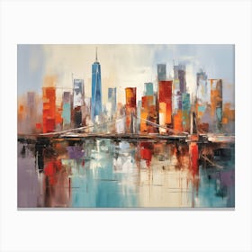 New York City Skyline Brooklyn Bridge 1 Canvas Print