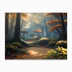 Forest In Autumn 2 Canvas Print