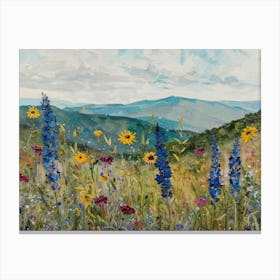 Wildflowers In The Mountains 6 Canvas Print