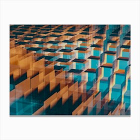 Abstract Cubes 1 Canvas Print