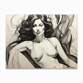 Sexy Lady Canvas Print